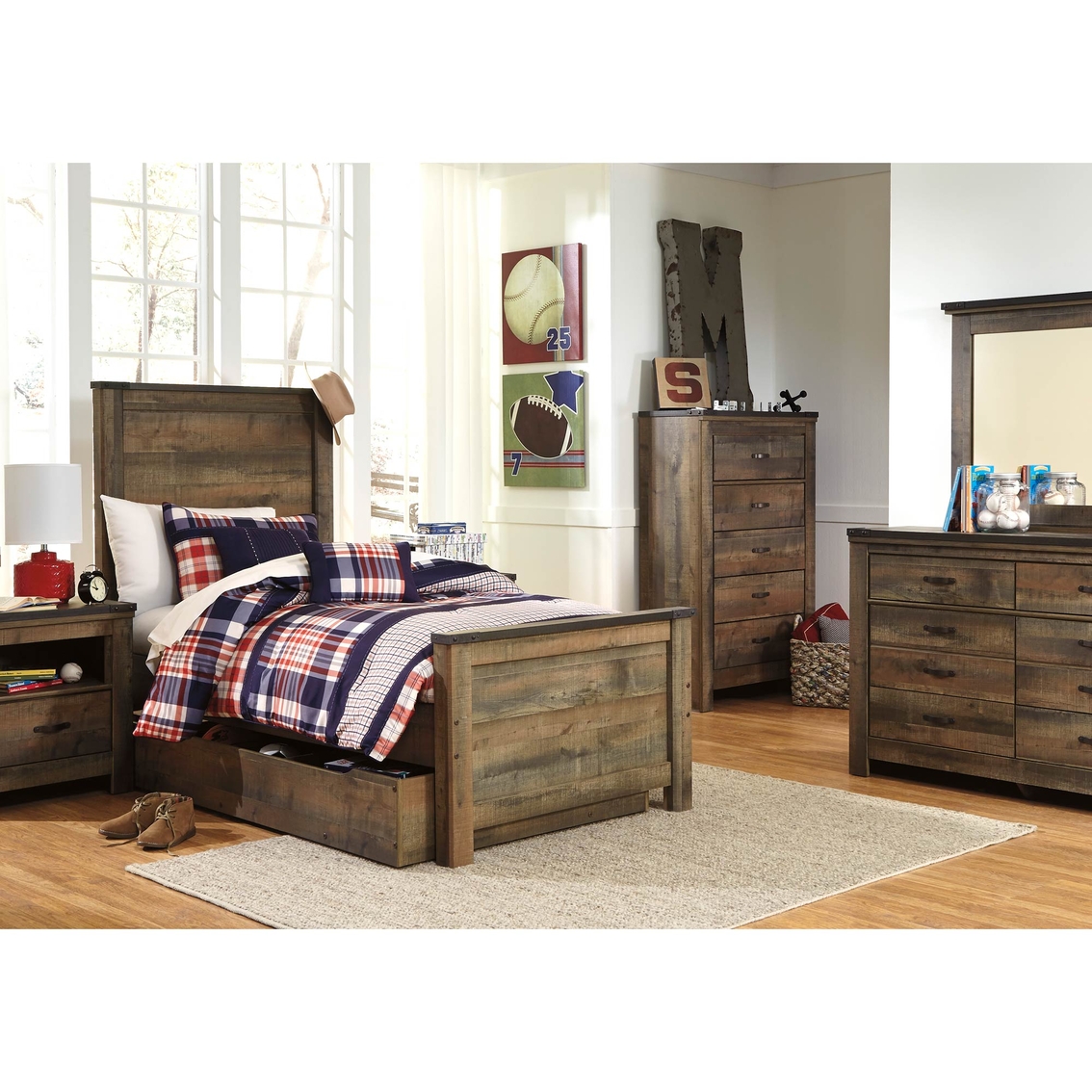 Ashley Trinell Twin Trundle Bed - Image 2 of 4