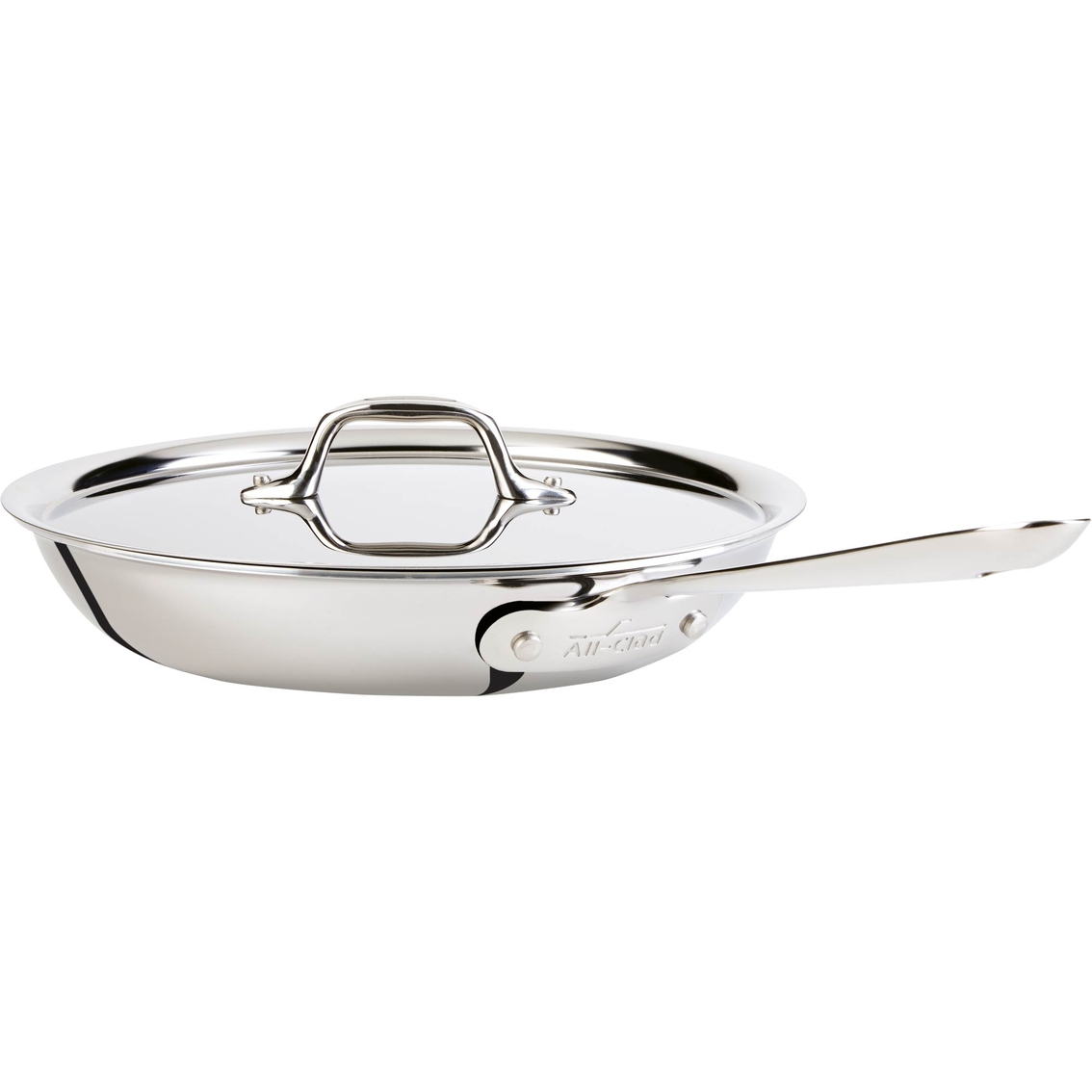 All Clad Tri Ply Stainless Steel 10 In Ered Fry Pan