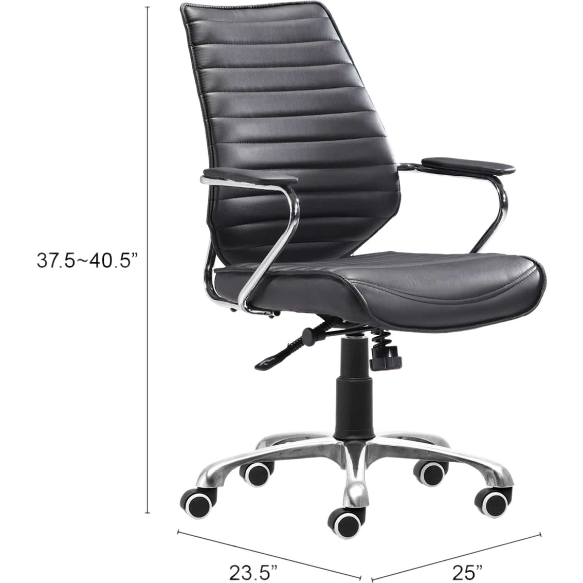 Zuo Modern Enterprise Low Back Office Chair - Image 5 of 7