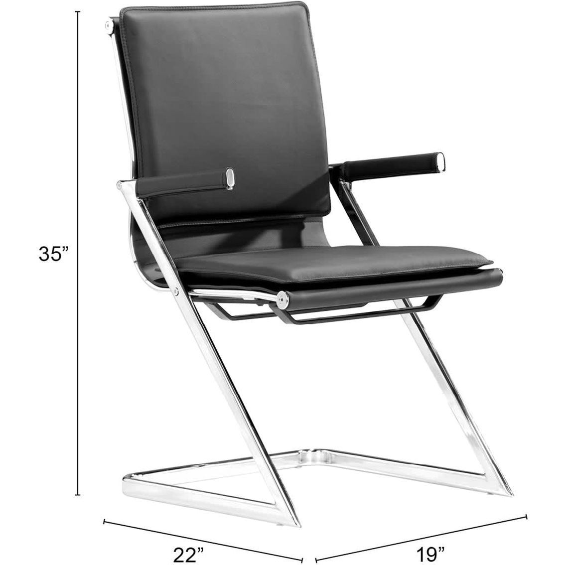 Zuo Lider Plus Conference Chair 2 Pk. - Image 5 of 7