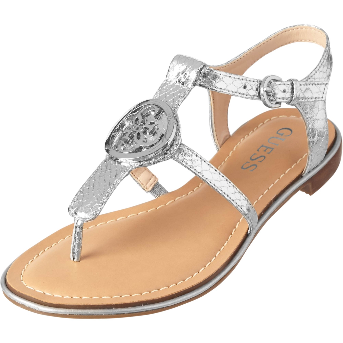Guess Roxxie Flat Medallion Sandals | Flats | Shoes | Shop The Exchange