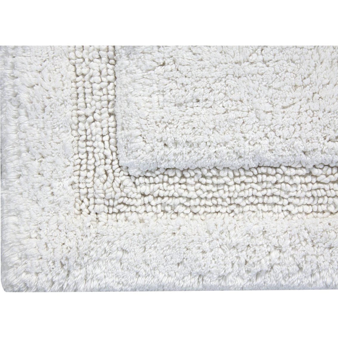 Saffron Fabs Regency 24 x 17 in. and 34 x 21 in. Cotton Bath Rug 2 pc. Set - Image 2 of 2