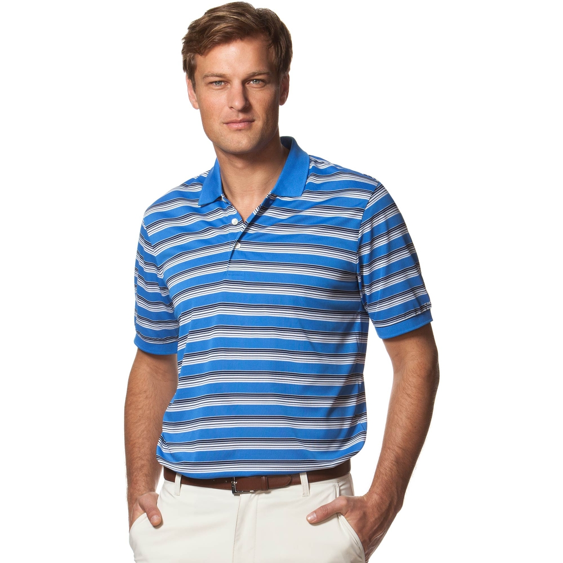 Chaps Striped Pique Knit Polo Shirt | Shirts | Clothing & Accessories ...