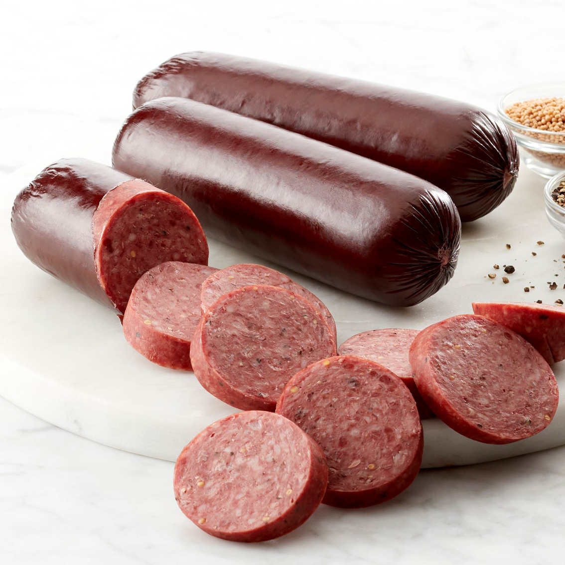 Hickory Farms 10 Oz Beef Summer Sausage 3 Pk Meat Seafood Food Gifts Shop The Exchange