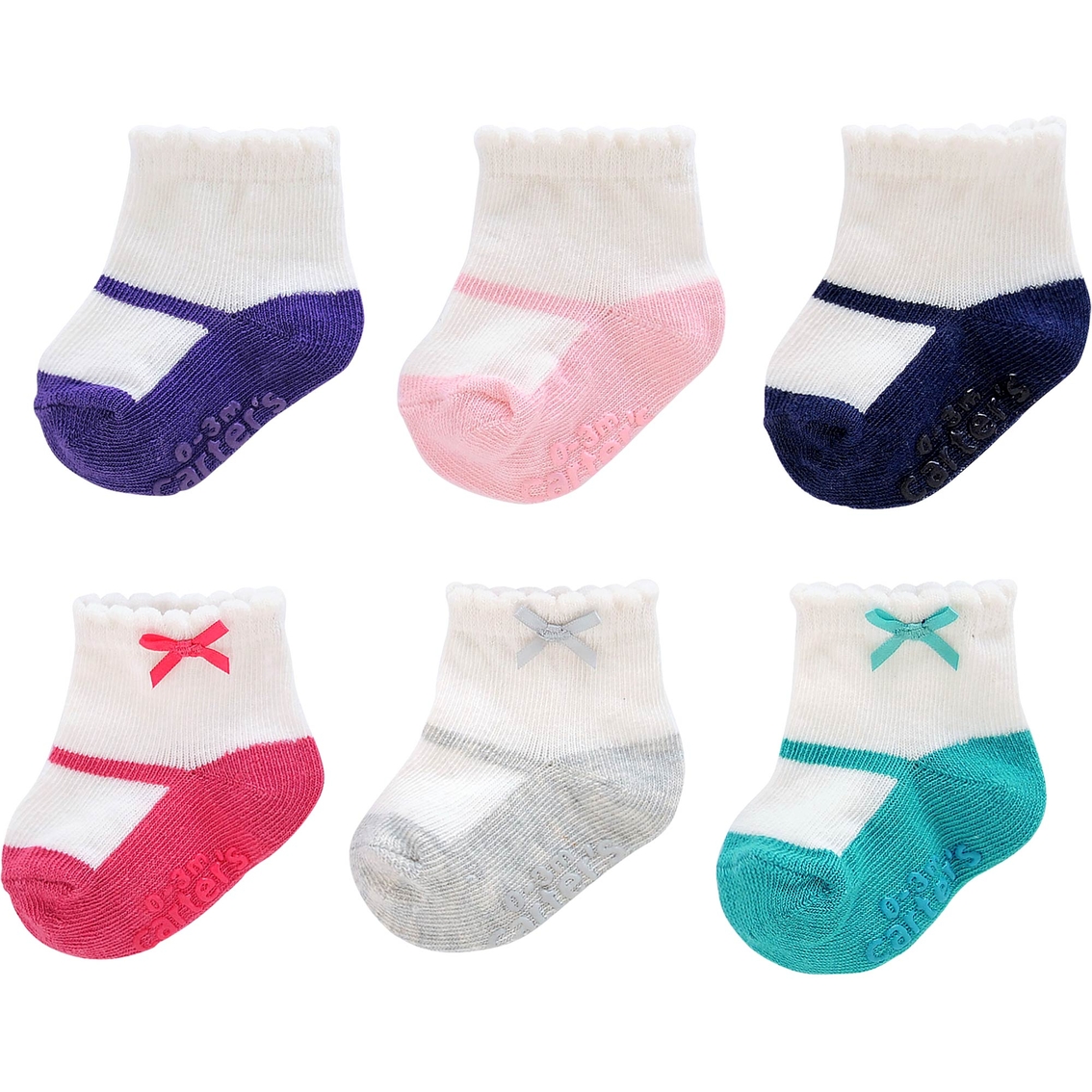 Infant Girls Mary Jane Socks 6 Pk 