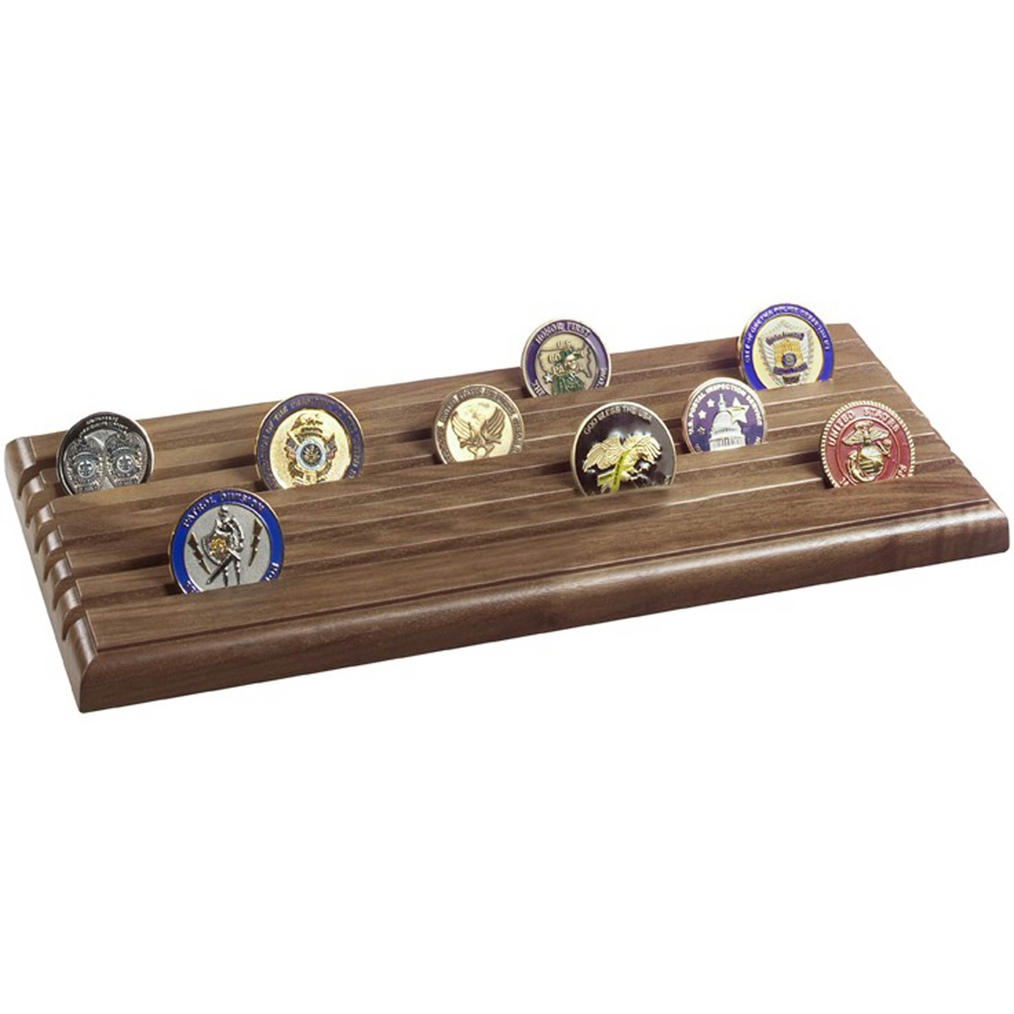 SpartaCraft 4 Row Shell Casing Challenge Coin Rack