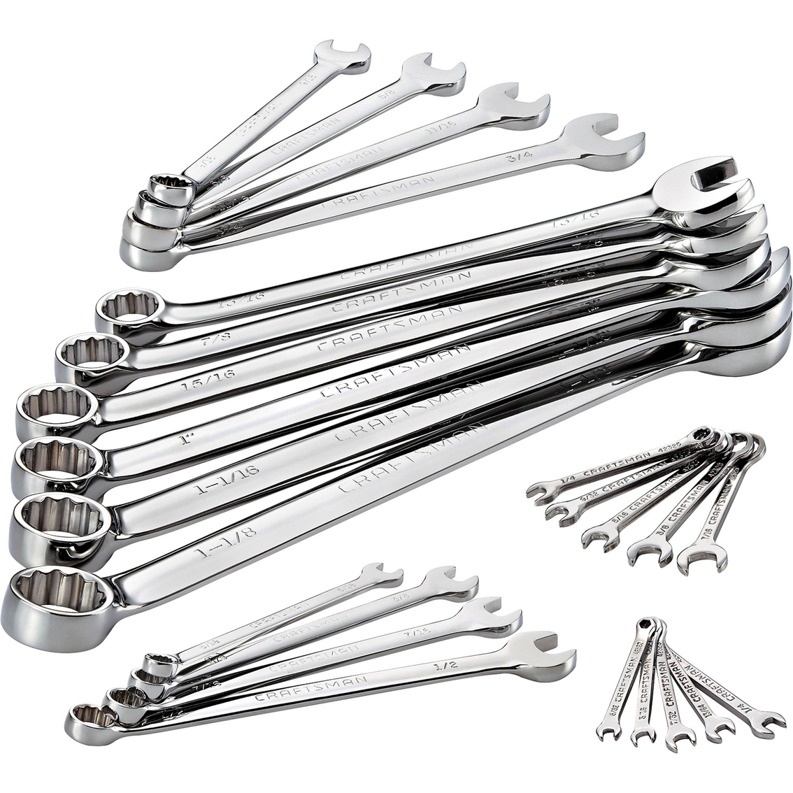 Craftsman 24 Pc. Full Polish Sae Combination Wrench Set | Wrenches