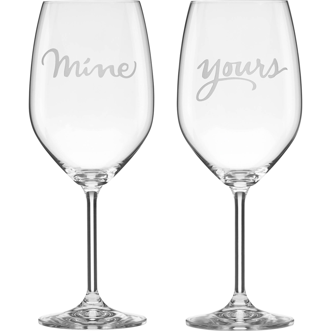 Kate Spade By Lenox Mine And Yours Wine Glass Set | Beer, Bar & Wine Glasses  | Household | Shop The Exchange