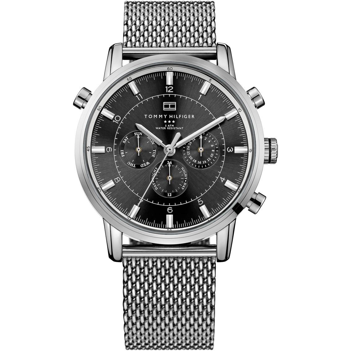 Tommy Hilfiger Men's Sport Lux Watch With Mesh Bracelet 44mm 1790877 | Stainless Steel Band | Valentine's Guide | Shop The Exchange