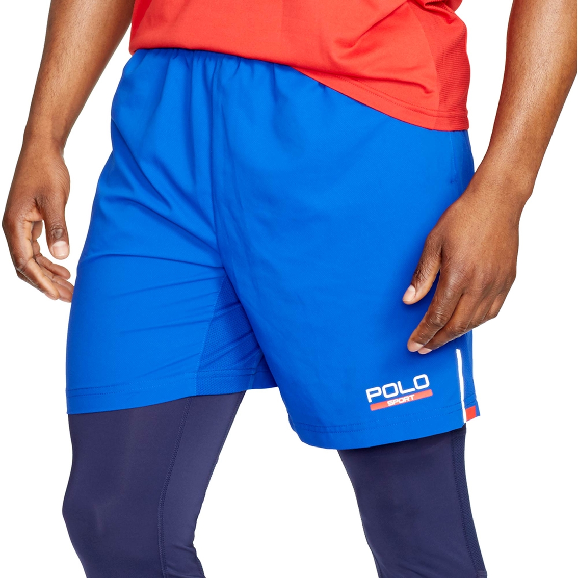 Polo Sport Mesh Paneled Athletic Shorts 