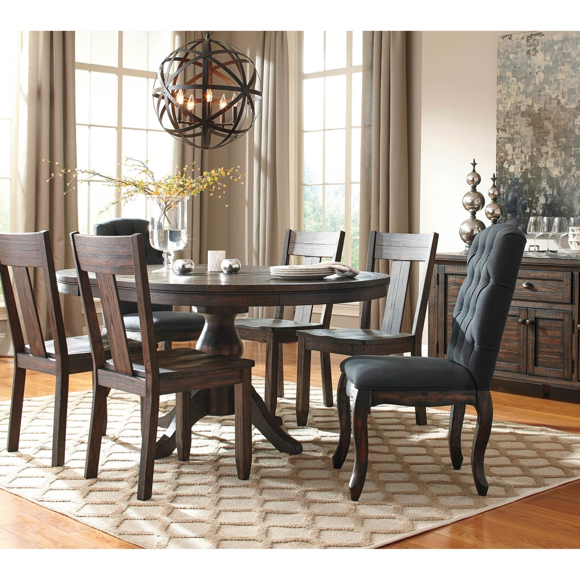 Ashley Trudell Oval Dining Table - Image 4 of 4