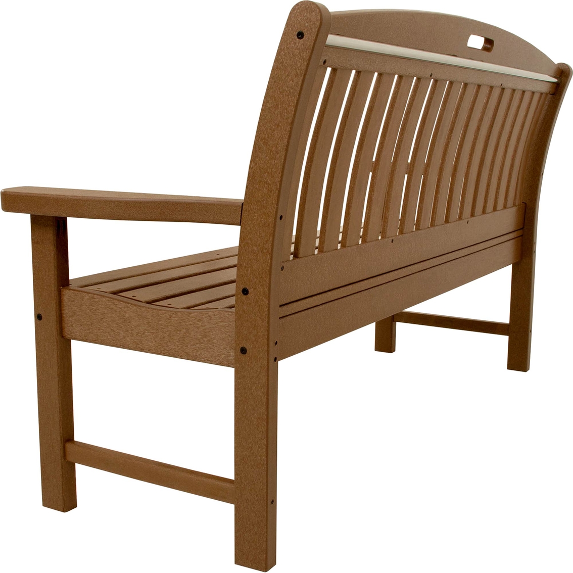 Hanover Outdoor Avalon 60 in. All Weather Bench, Teak - Image 2 of 2