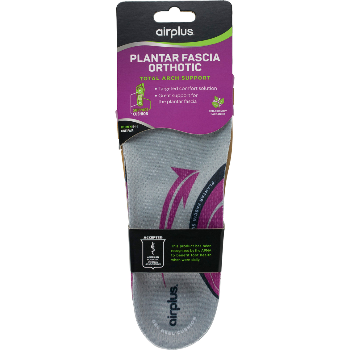 Airplus Plantar Fascia Orthotic Insole for Women, Size 5 to 11 - Image 6 of 7