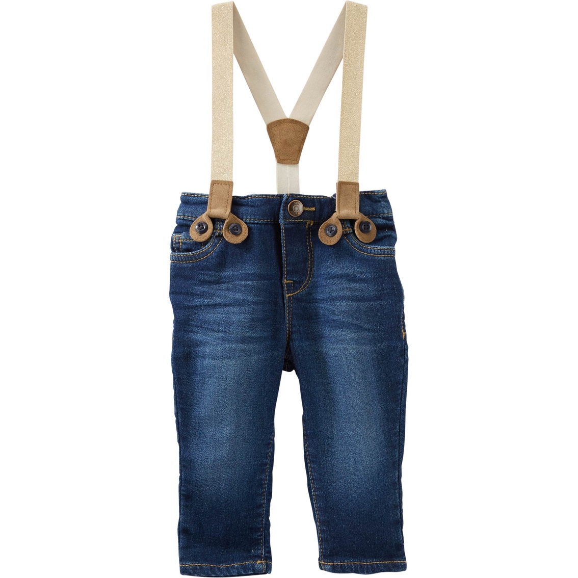 infant jeans with suspenders