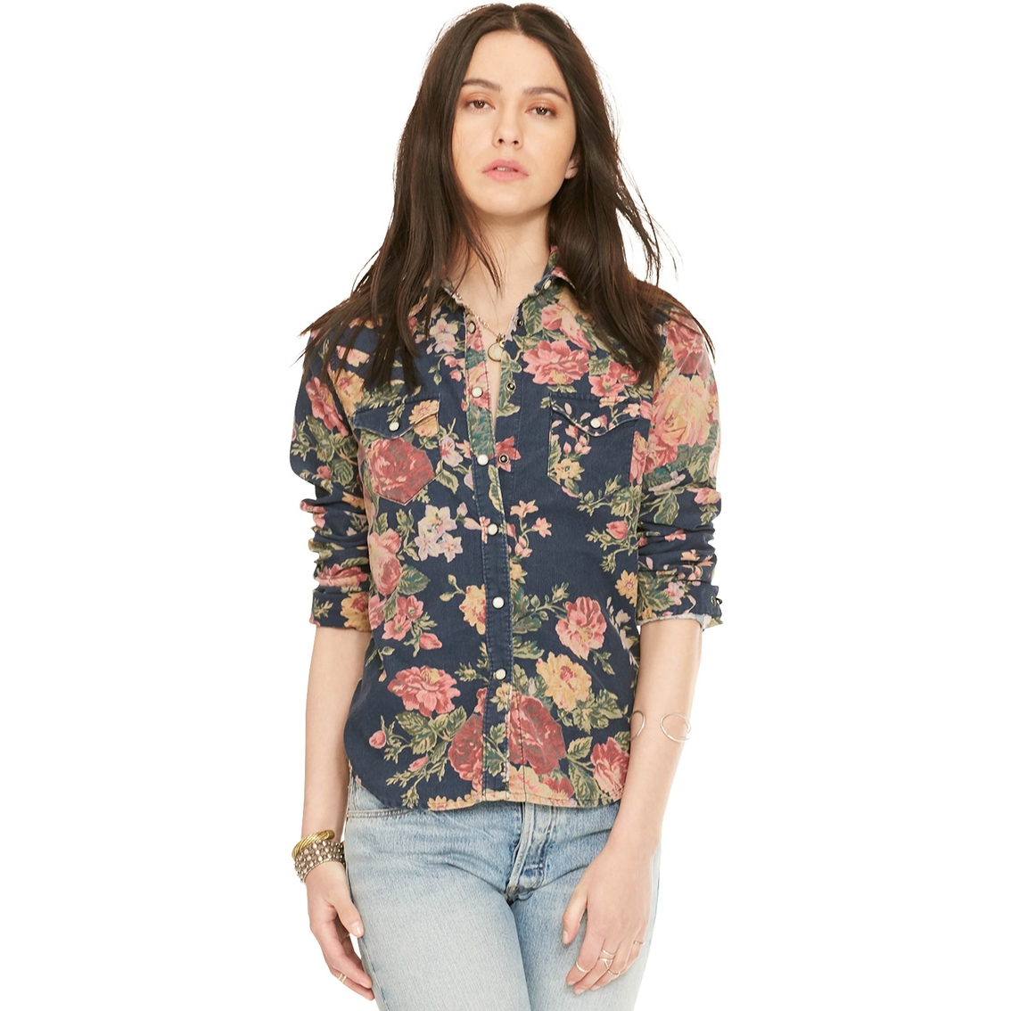 ralph lauren floral shirt womens