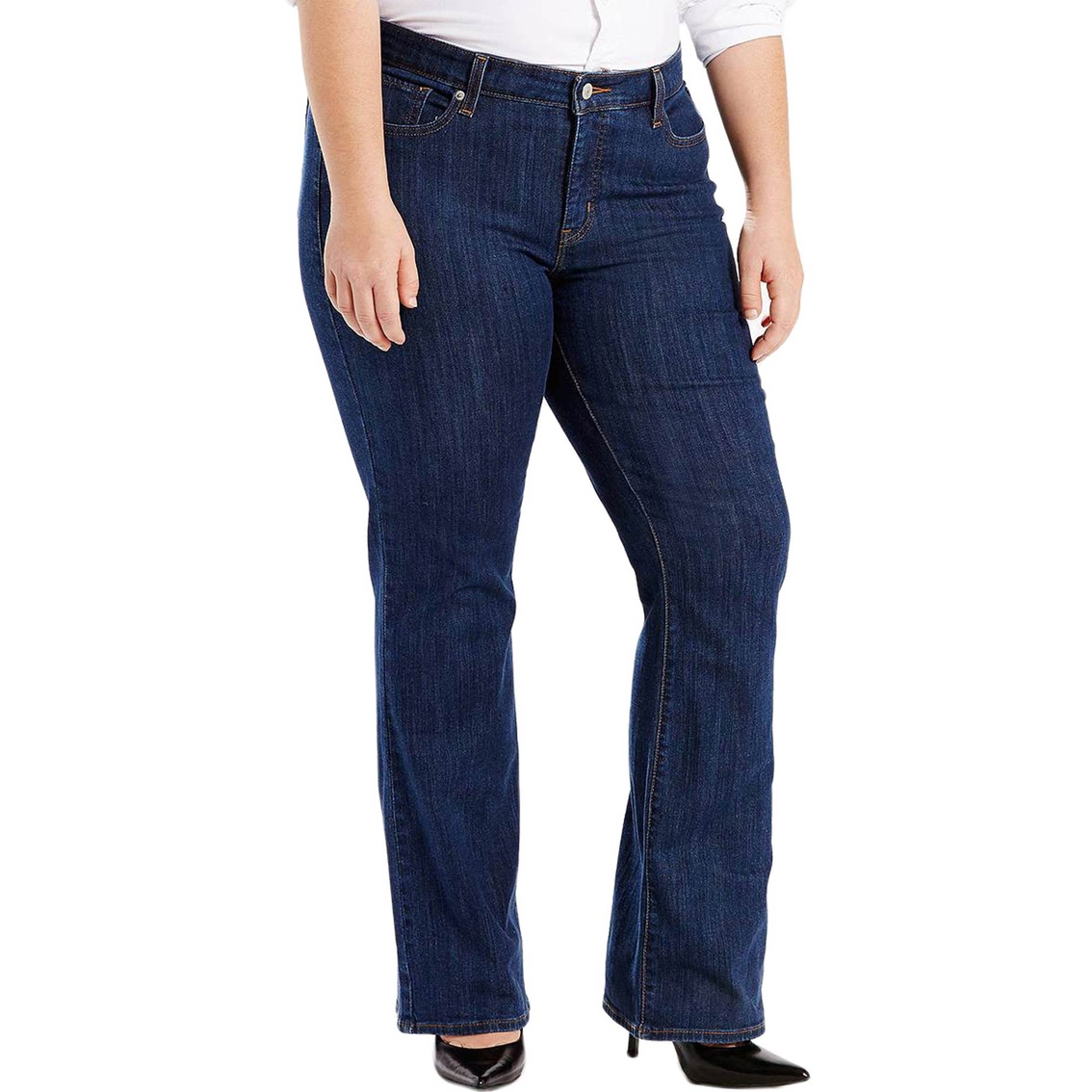 Plus Size 415 Relaxed Bootcut Jeans 