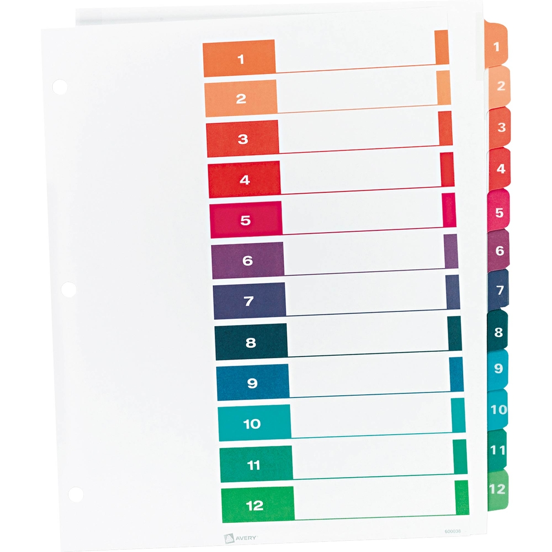 Avery Ready Index Table of Contents Dividers, 12-Tab Set - Image 2 of 3