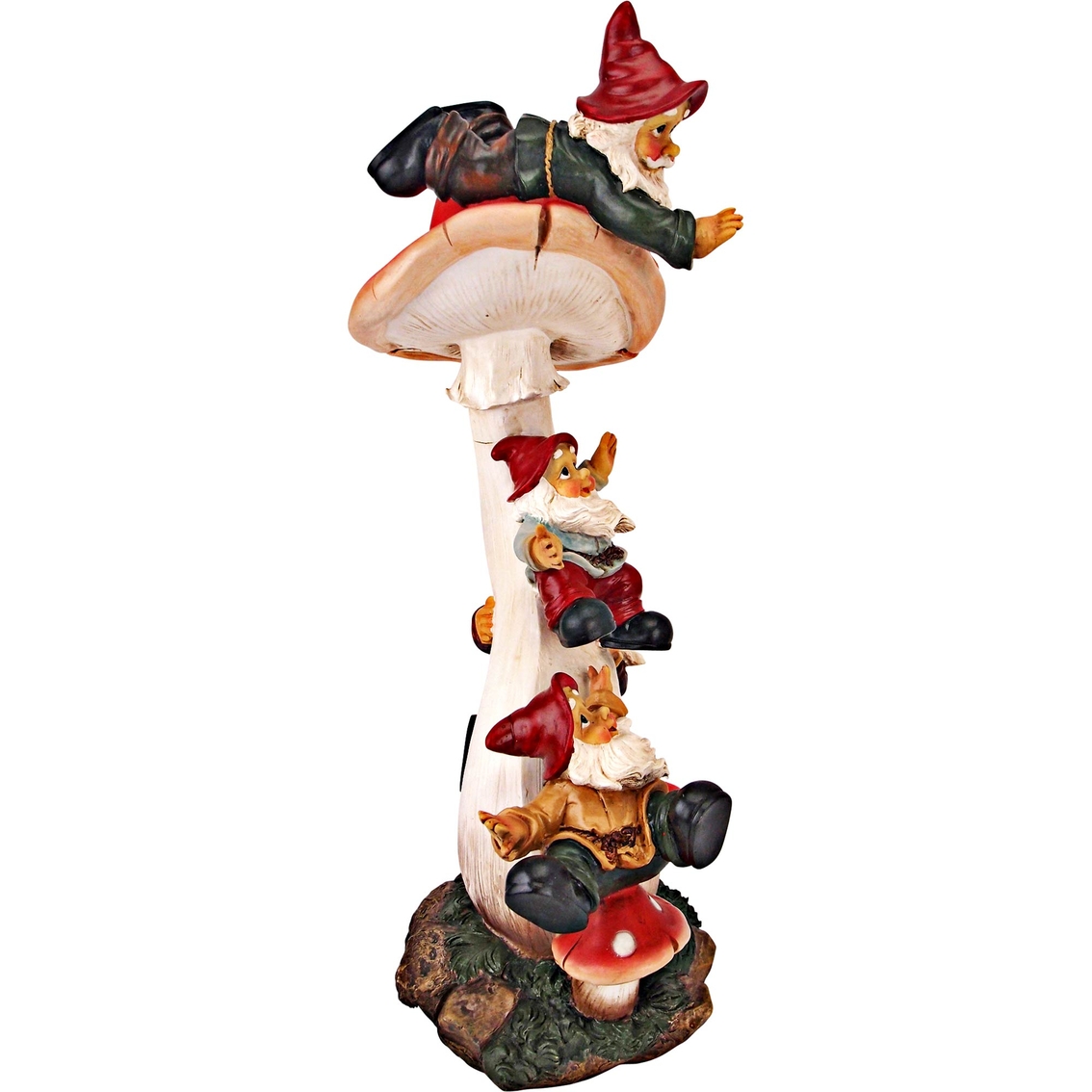 Design Toscano Mushroom Madness Garden Gnome Statue - Image 4 of 4