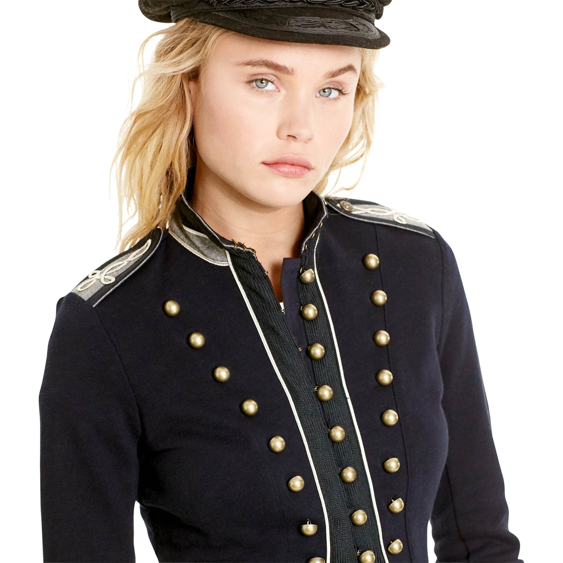 Denim & Supply Ralph Lauren Marching Band French Terry Jacket, Jackets, Clothing & Accessories