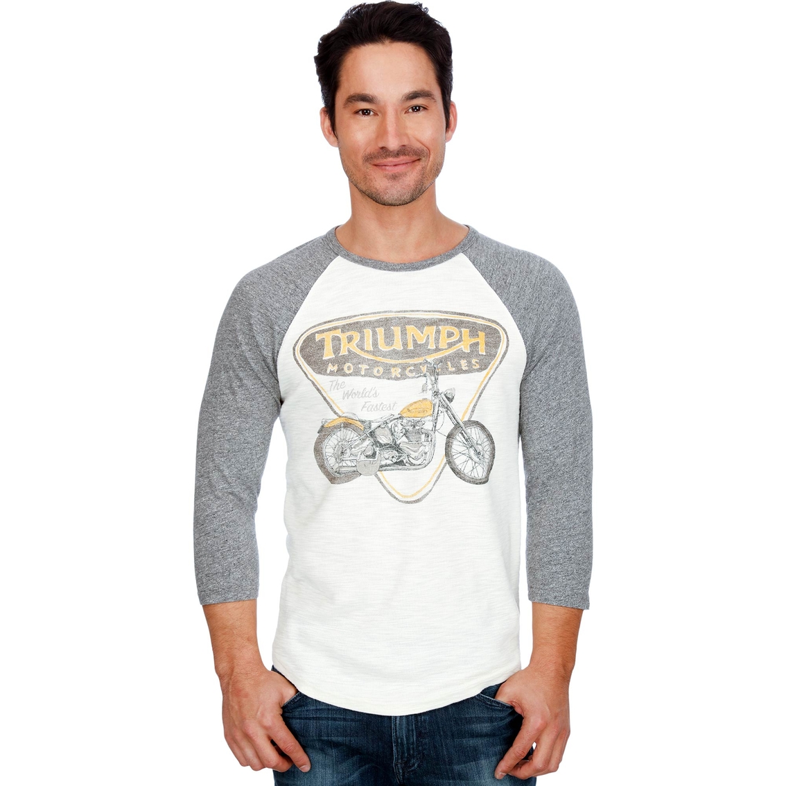 Lucky Brand Triumph Bade Bike Tee, Shirts, Clothing & Accessories