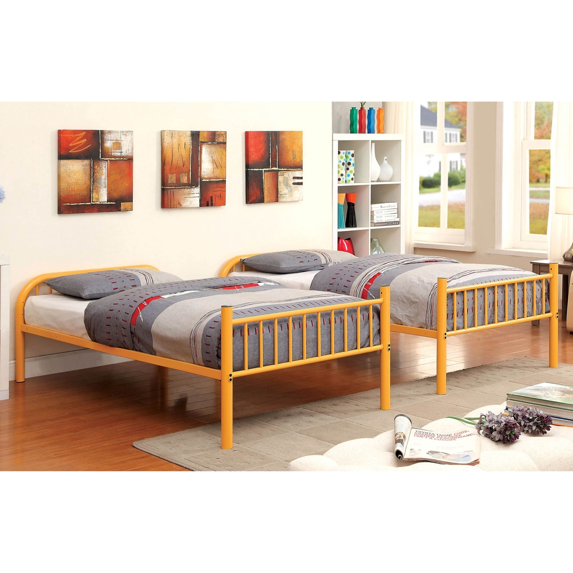 Furniture of America Rainbow Twin Bunk Bed - Image 2 of 2