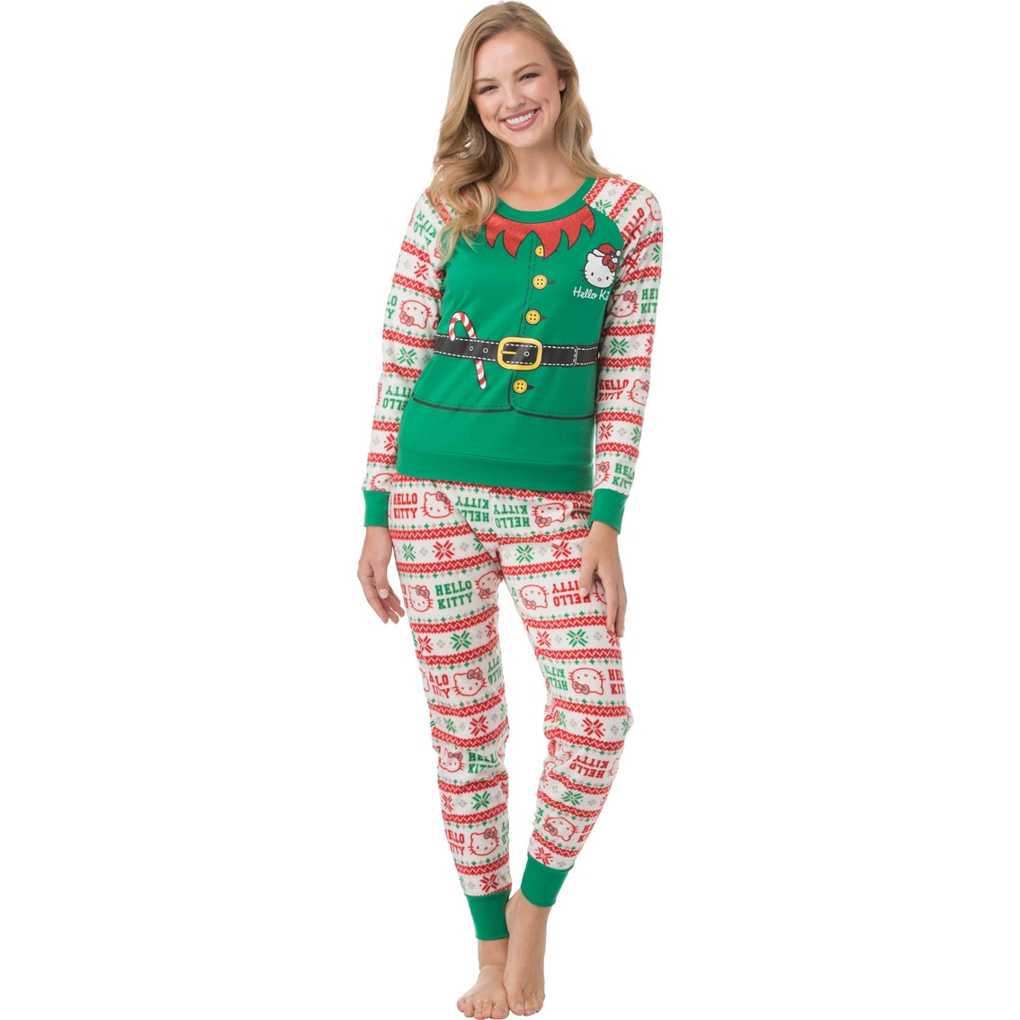 Hello Kitty Holly Jolly Holiday 2 Pc. Pajama Set | Pajamas & Robes ...
