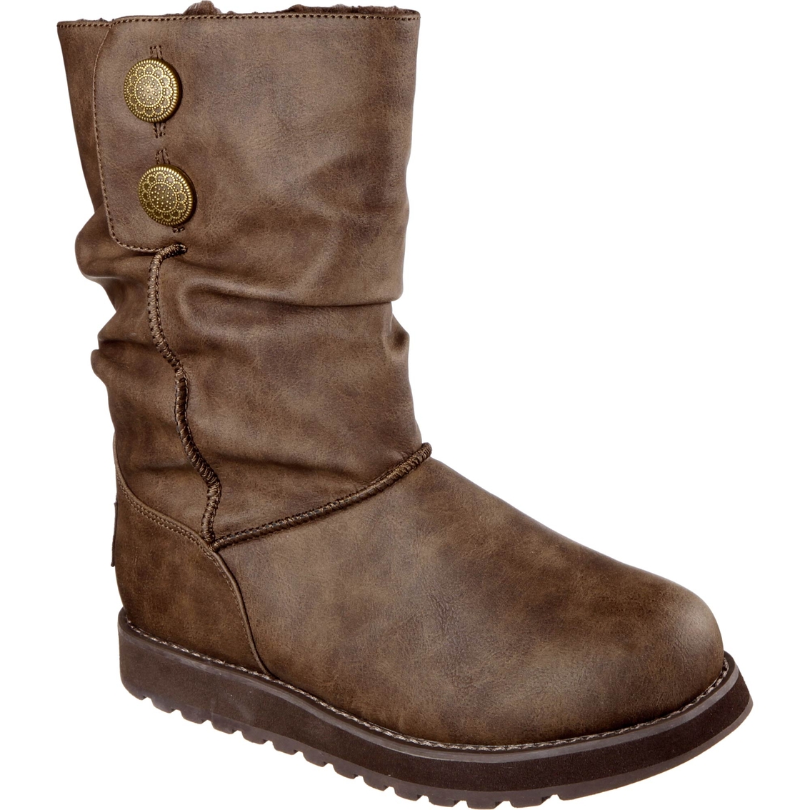 skechers leatherette boots