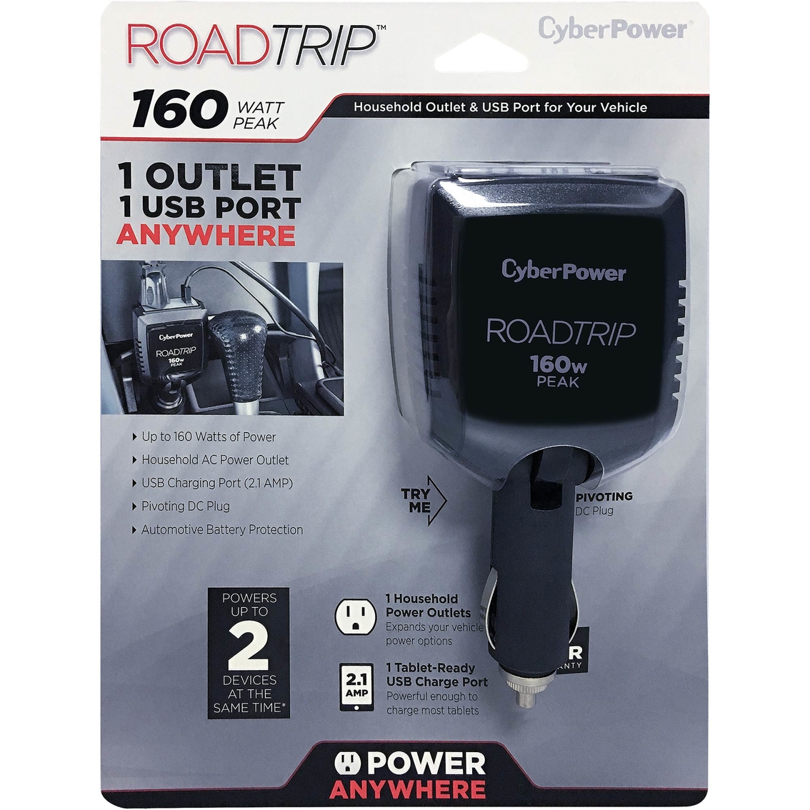 CyberPower 160 Watt Peak Power Inverter - Image 2 of 3