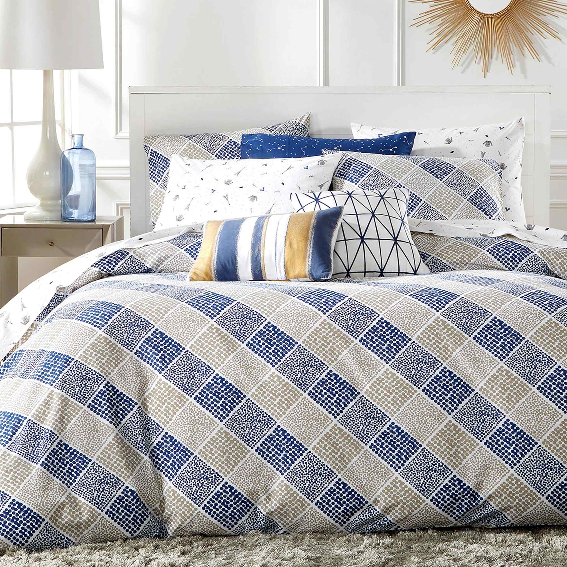 Martha Stewart Collection Whim Dot Com Comforter Set | Bedding Collections | Home & Appliances ...