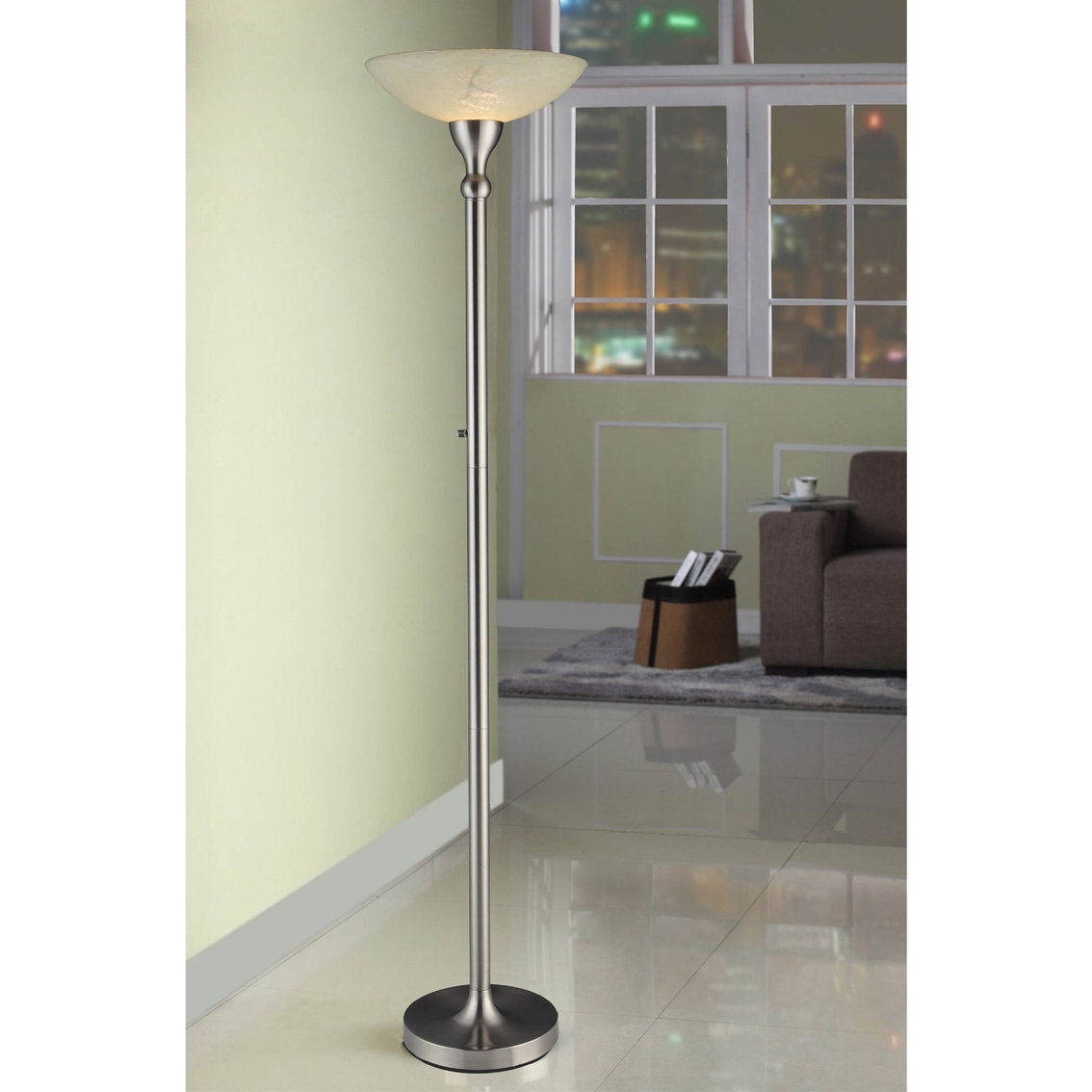 Artiva USA Torchiere 71 Inch Compact Torchiere Floor Lamp - Image 2 of 2
