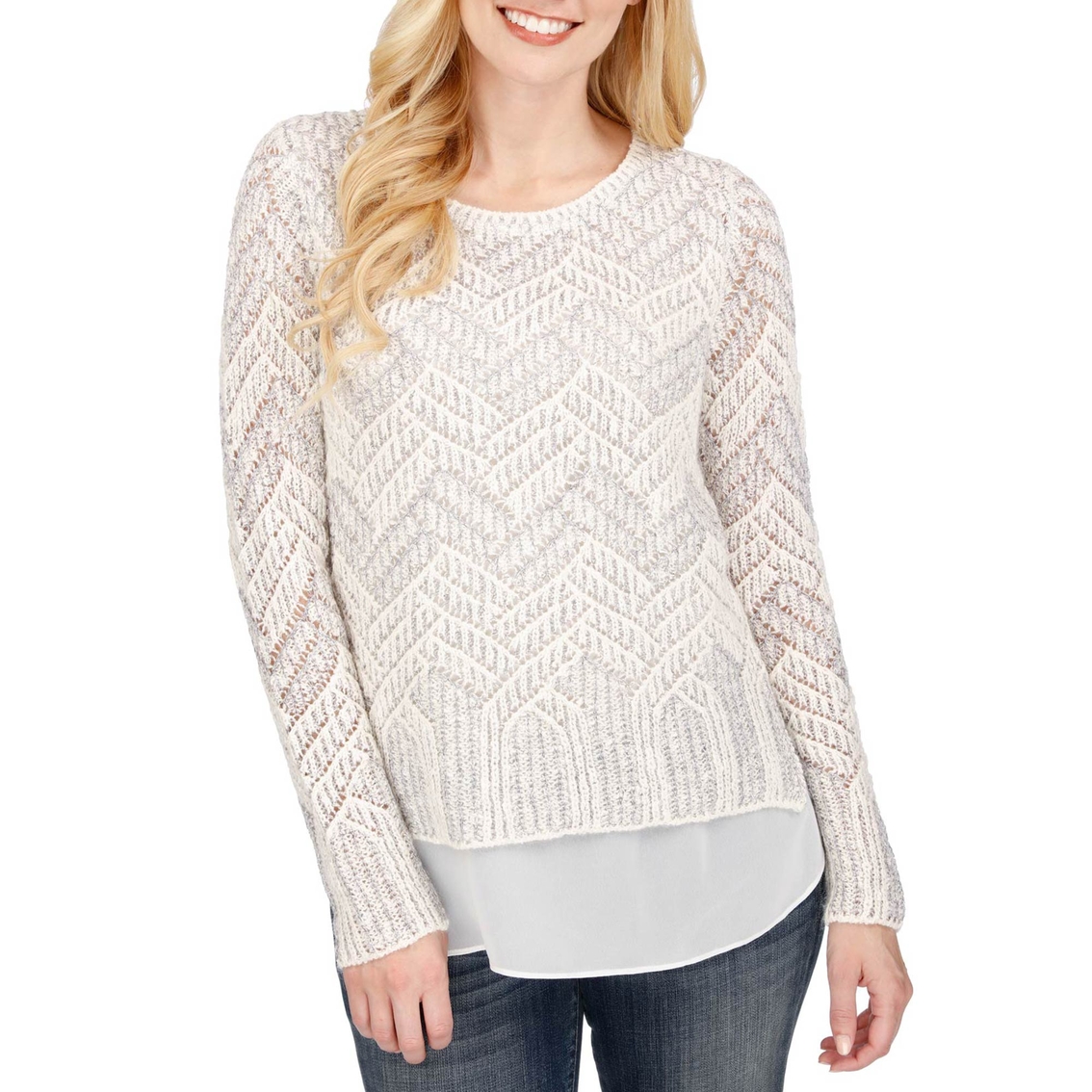 Lucky Brand Chevron Shine Sweater | Sweaters | Apparel | Shop The Exchange