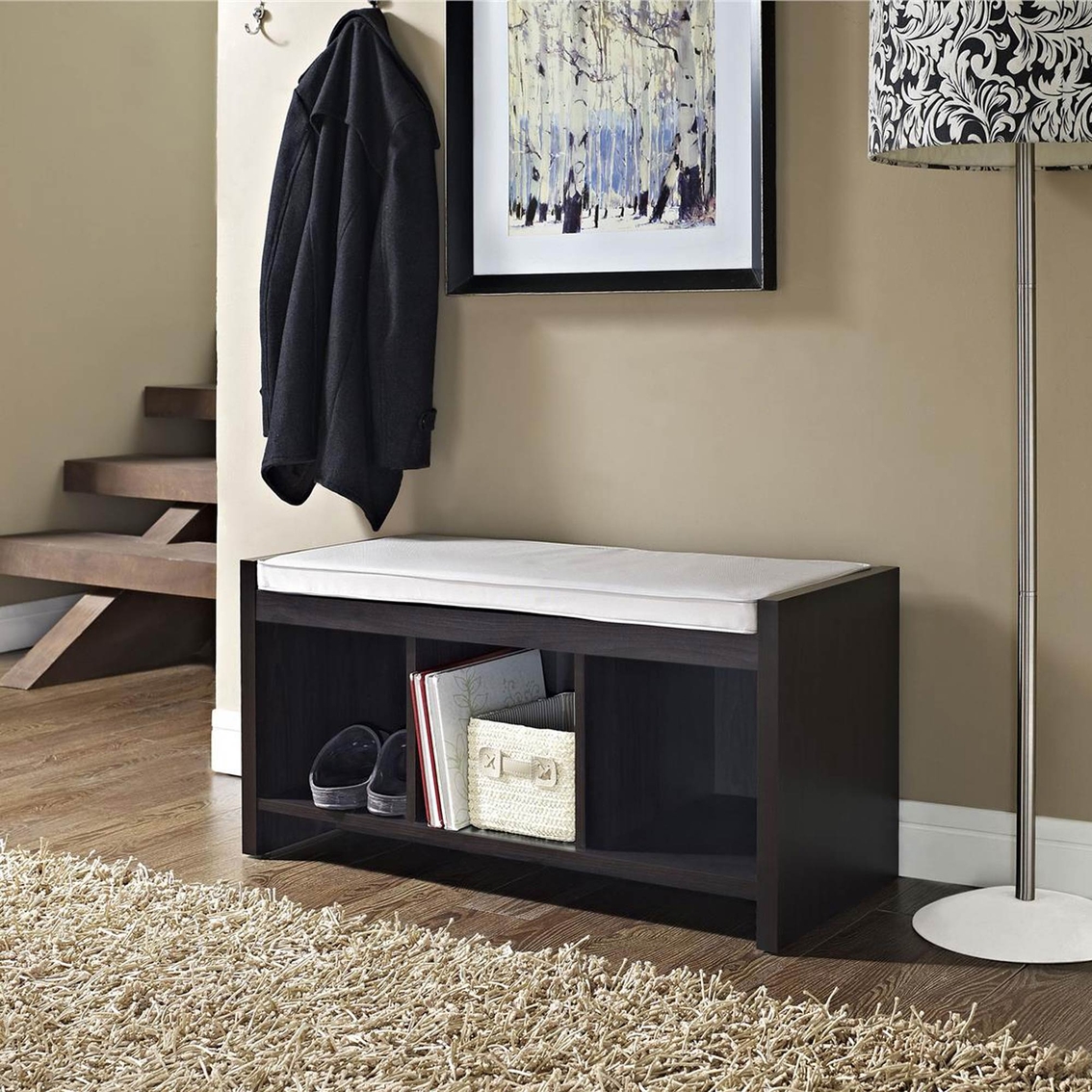 Altra Penelope Entryway Storage Bench with Cushion - Image 3 of 4