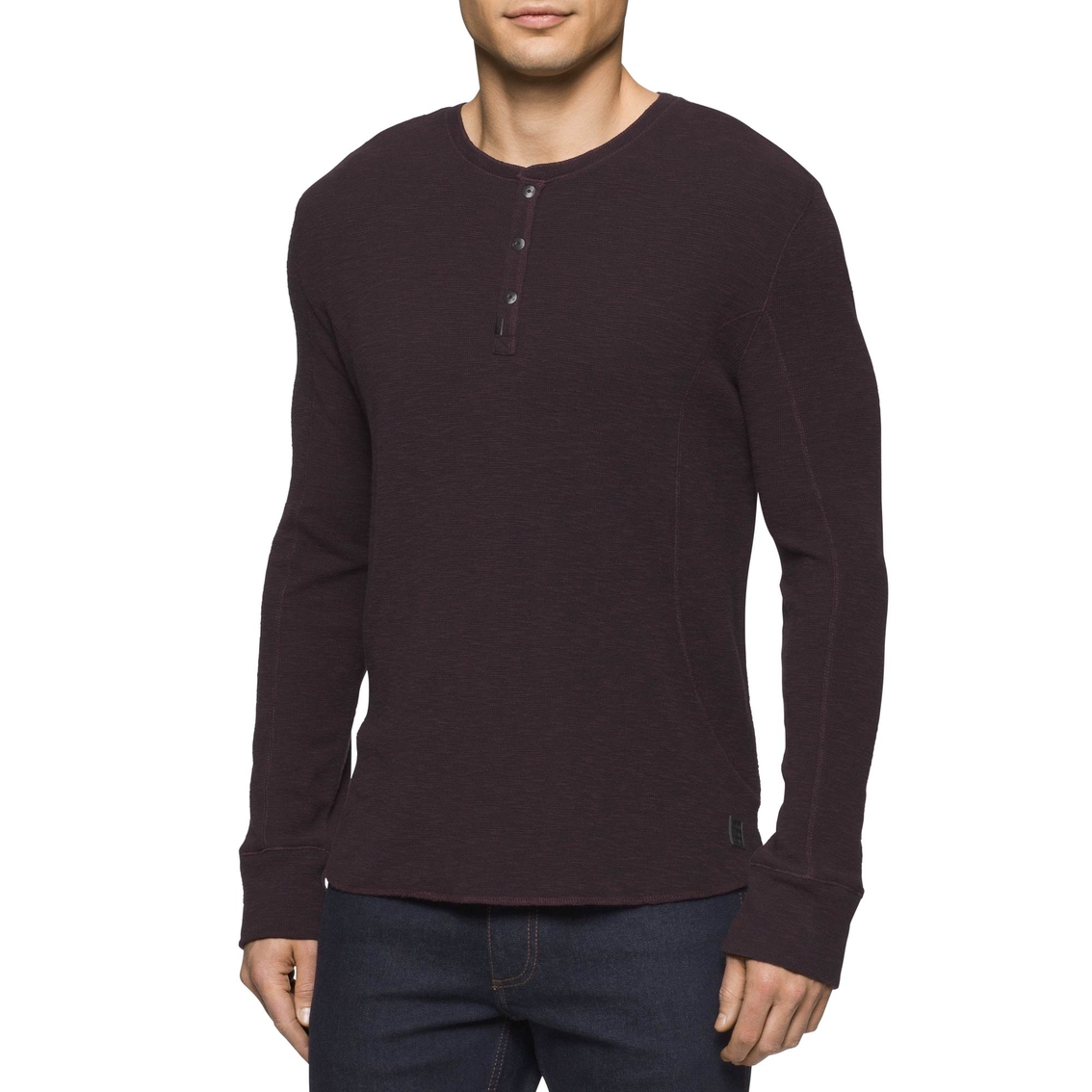 Calvin Klein Jeans Mixed Media Slub Waffle Henley Shirt | Shirts | Clothing  & Accessories | Shop The Exchange