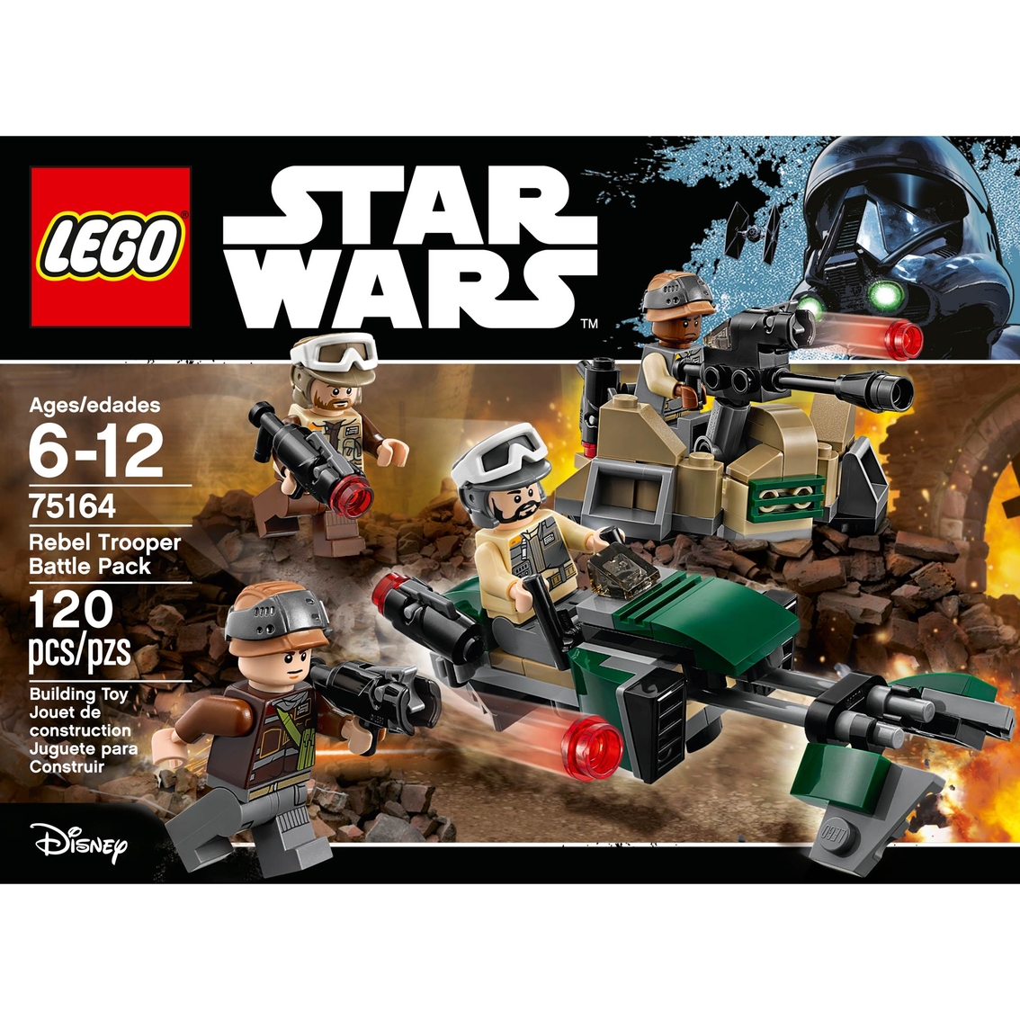 Rebel Trooper Speeder /& Gunner Station no Figures LEGO Star Wars Set 75164