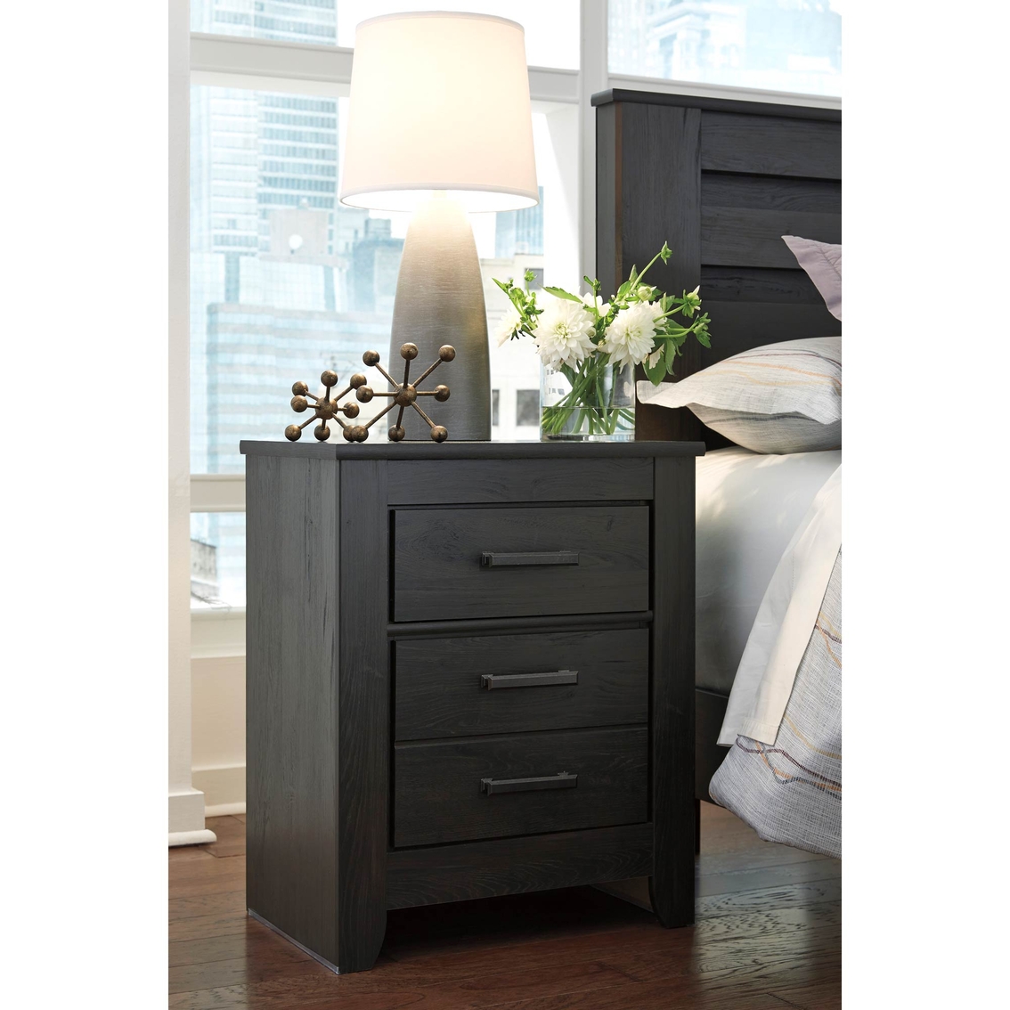 Signature Design by Ashley Brinxton 2 Drawer Nightstand - Image 2 of 3