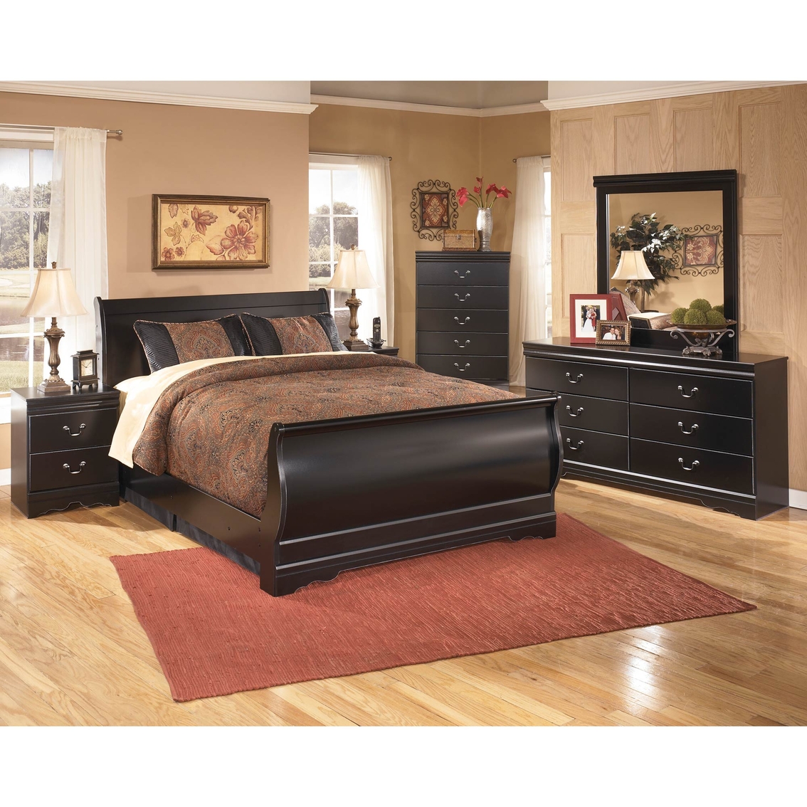 Signature Design by Ashley Huey Vineyard Sleigh Bed - Image 3 of 3