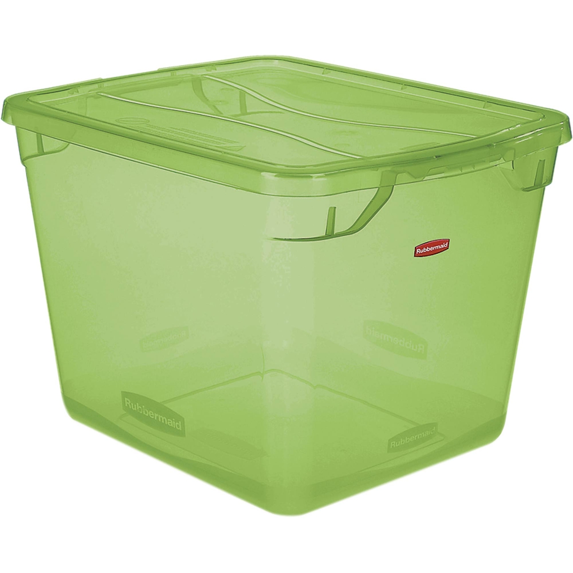 Rubbermaid Clever Store Storage Box 30 Quart Lime Non Latching