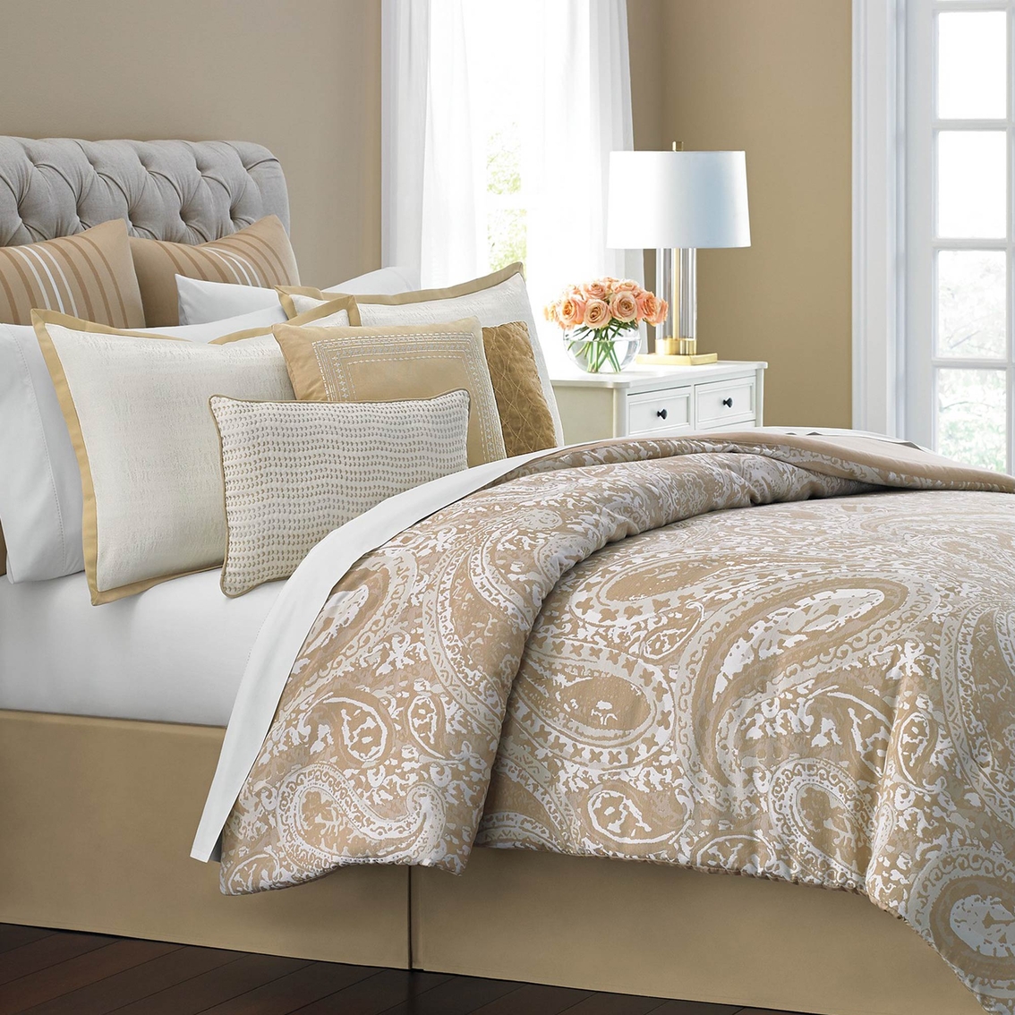 Martha Stewart Collection Gilded Paisley 10 Pc. Comforter Set | Bedding Collections | Home ...