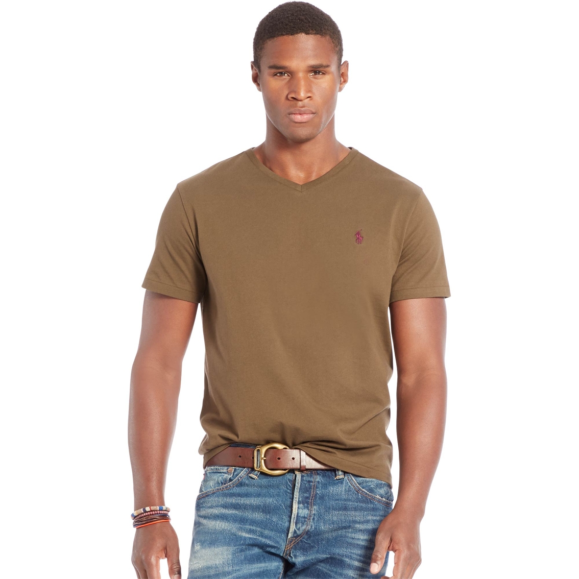 Polo Ralph Lauren Cotton Jersey V Neck Tee | Shirts | Clothing ...