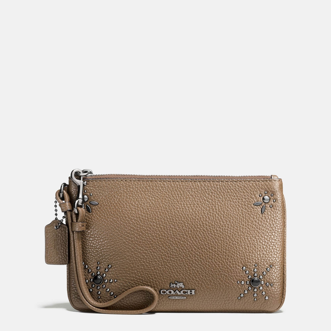 Coach Western Rivets Small Wristlet In Polished Pebble Leather | Wristlets, Clutches | Handbags ...