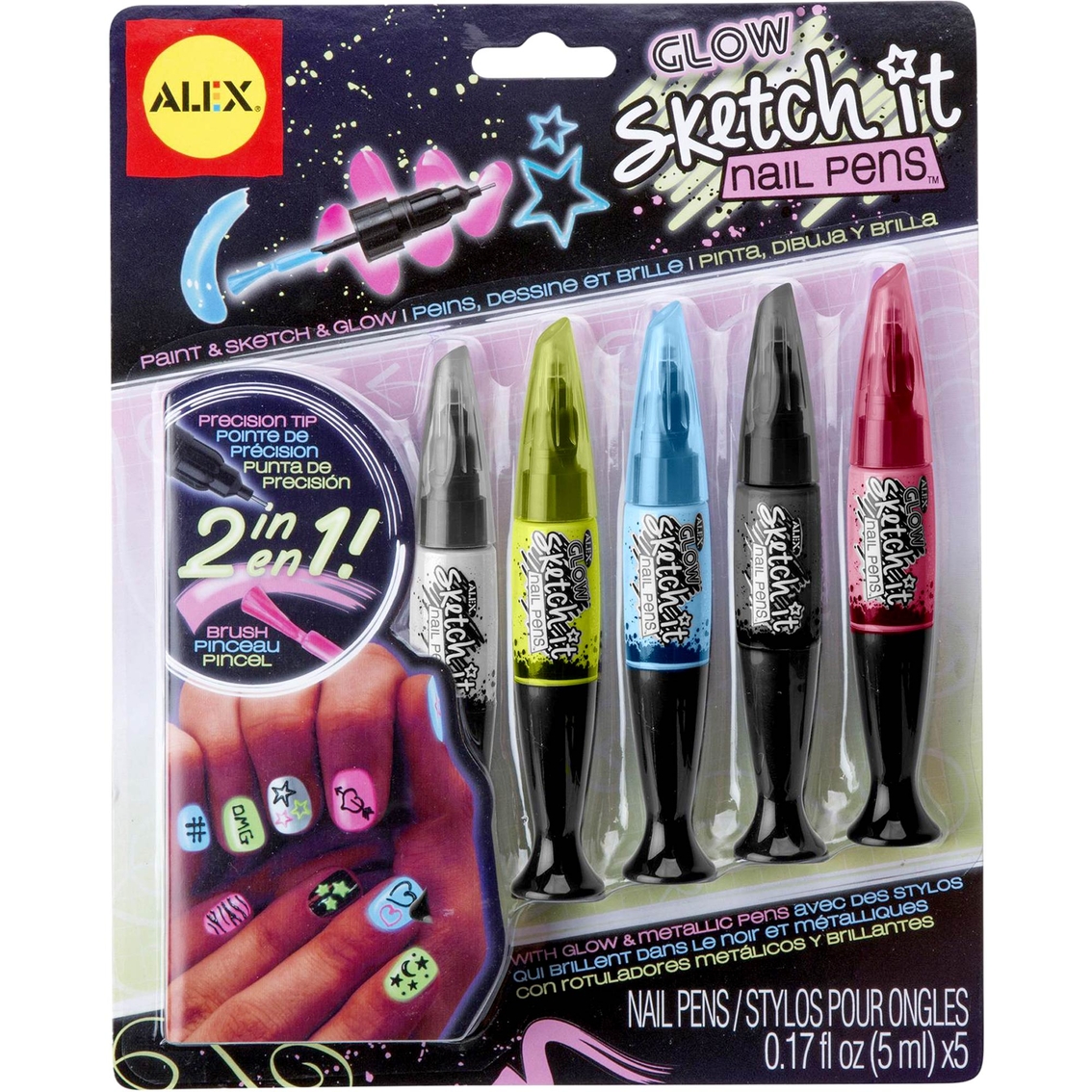 alex spa glow sketch it nail pens