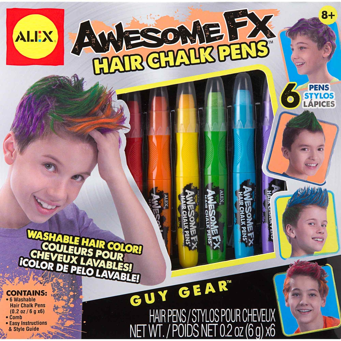 Assorted NEW kids craft kits- tattoo, hair chalk, lip balm