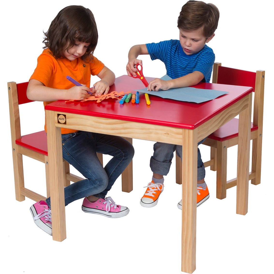 ALEX Toys Artist Studio Wooden Table and Chair Set, Red - Image 2 of 2