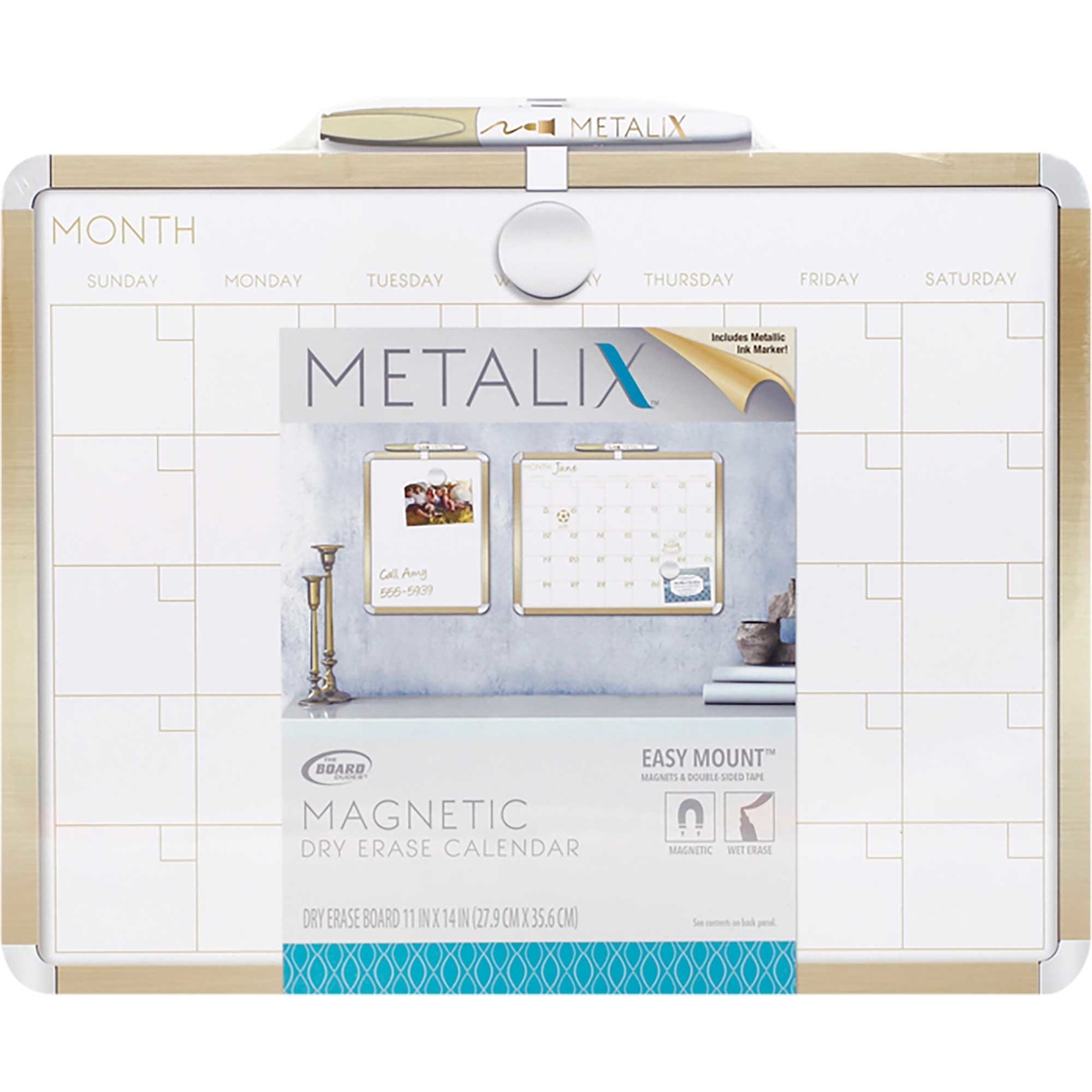 Dry Erase Magnetic Calendar ALA BOARD Stylish for Home Fridge Office School New 