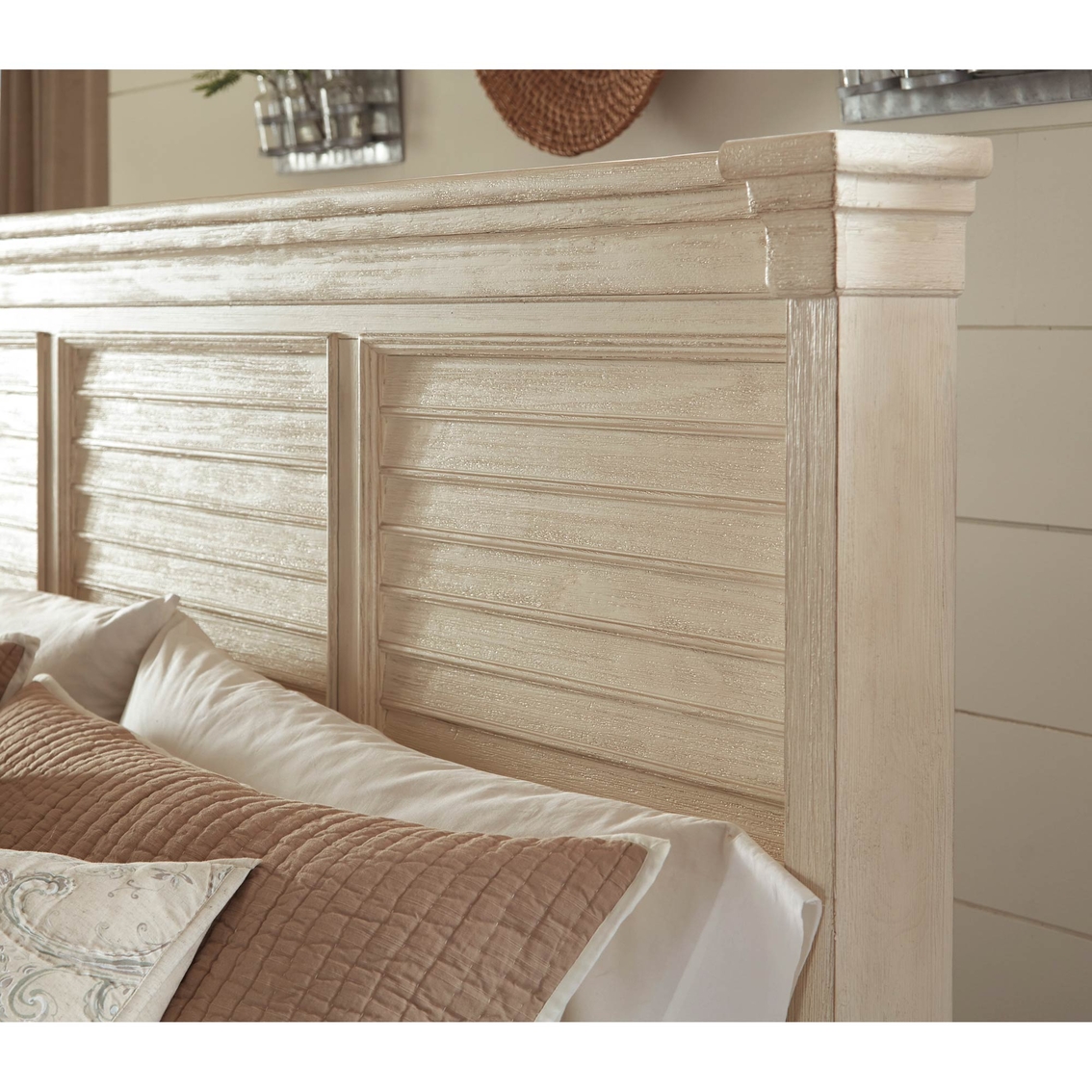 Signature Design by Ashley Bolanburg Louvered Bed - Image 2 of 4