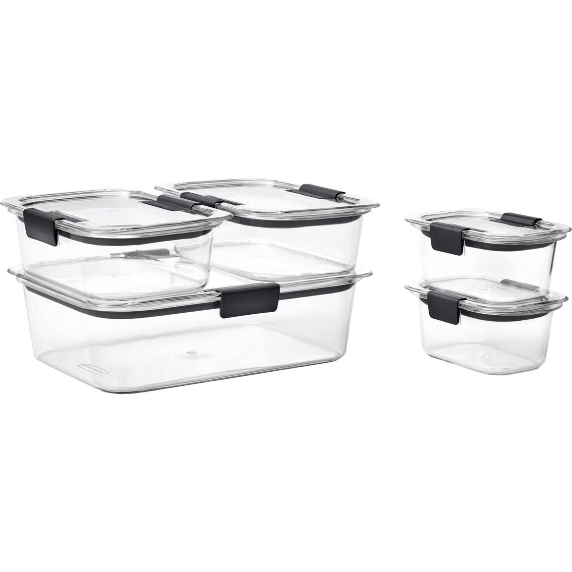  Rubbermaid 10-Cup Dry Food Container (Set of 3), Clear