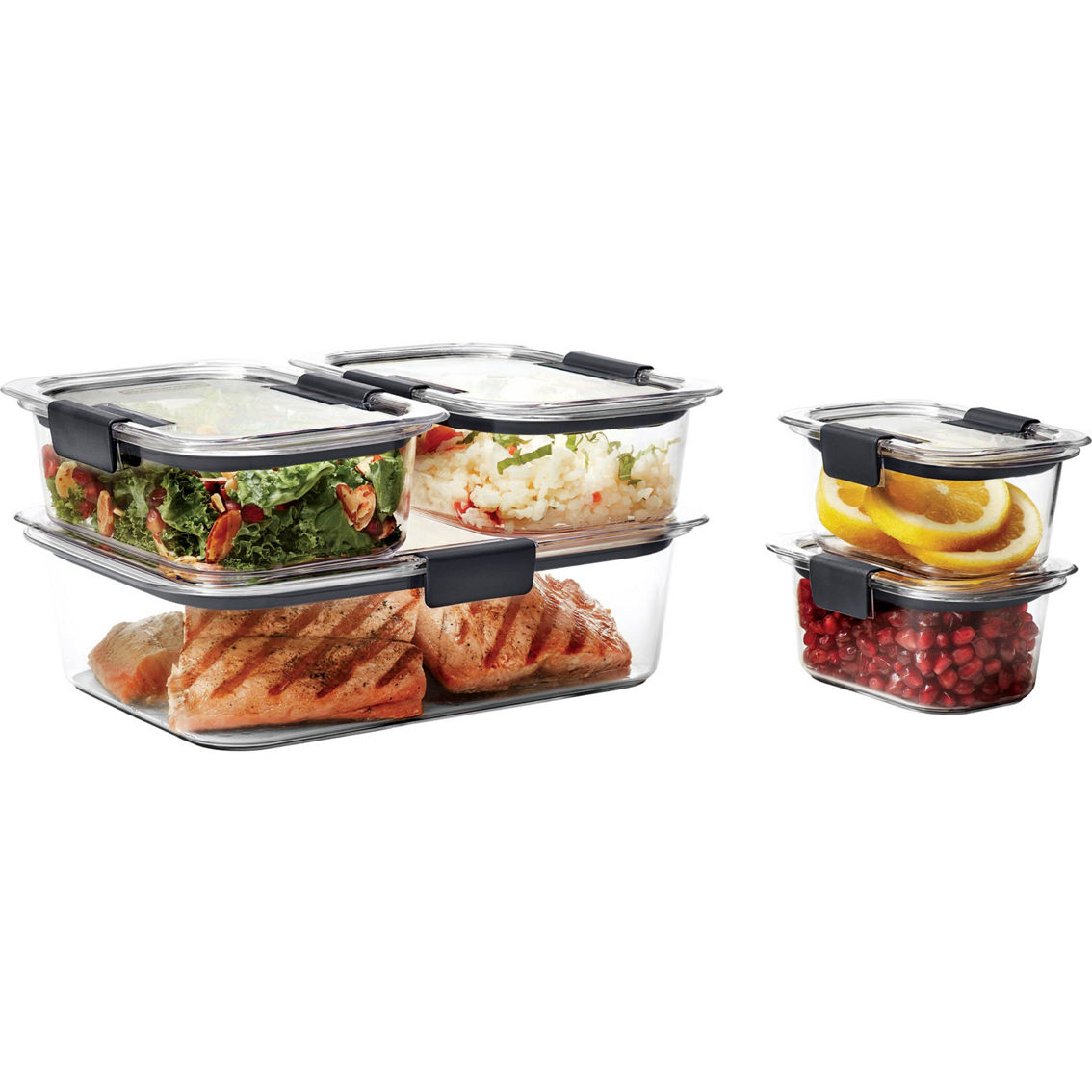 Rubbermaid Brilliance Food Storage 10 Pc. Container Set, Food Storage, Household