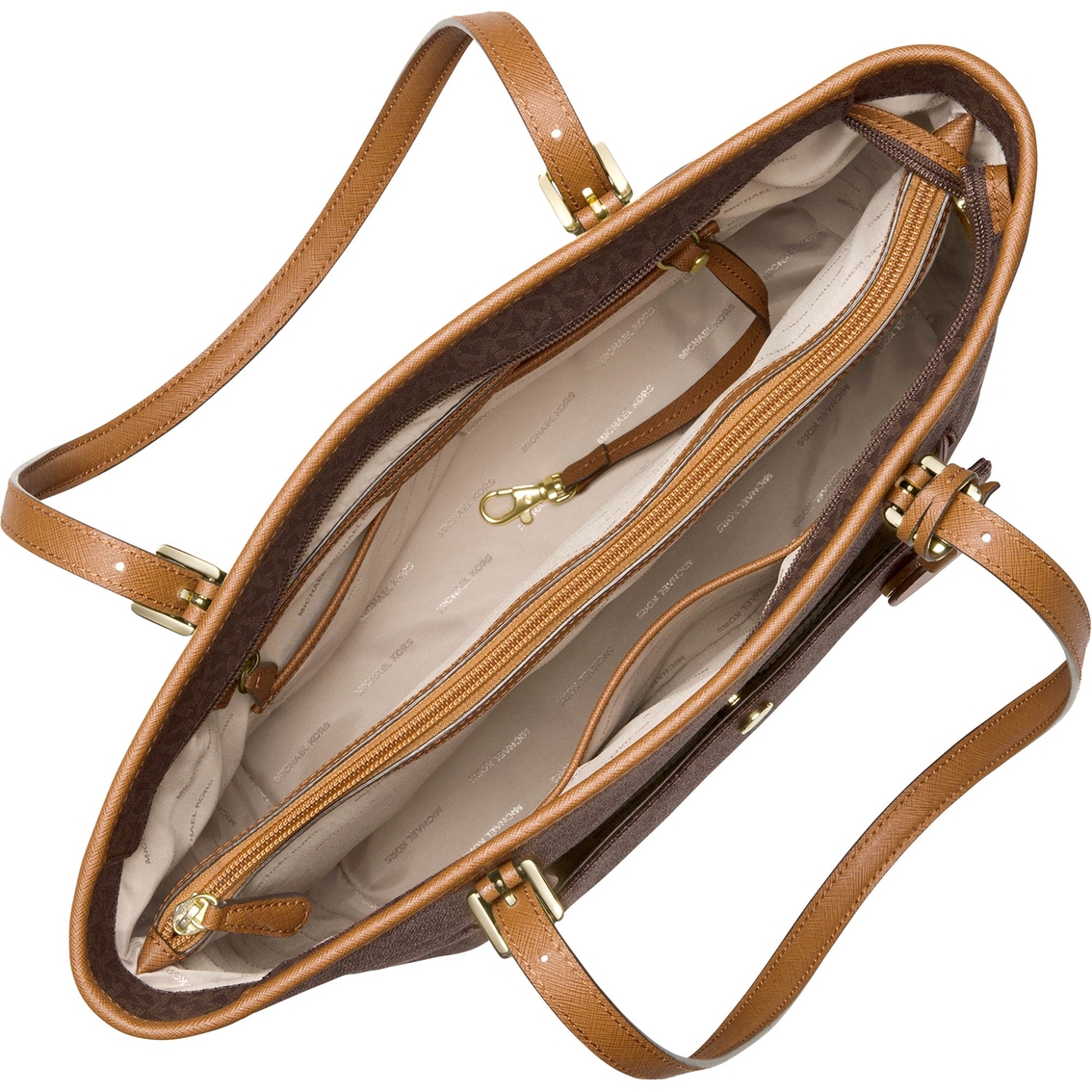 Michael Kors Jet Set Large Top Zip Snap Pocket Tote | Handbags | Shop The  Exchange