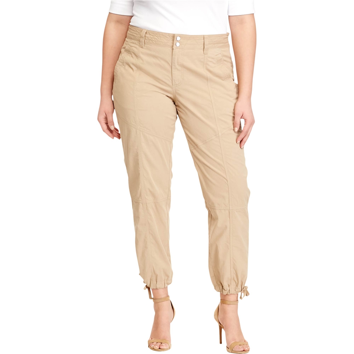Lauren Ralph Lauren Plus Size Faldrina Cargo Pants, Pants, Clothing &  Accessories