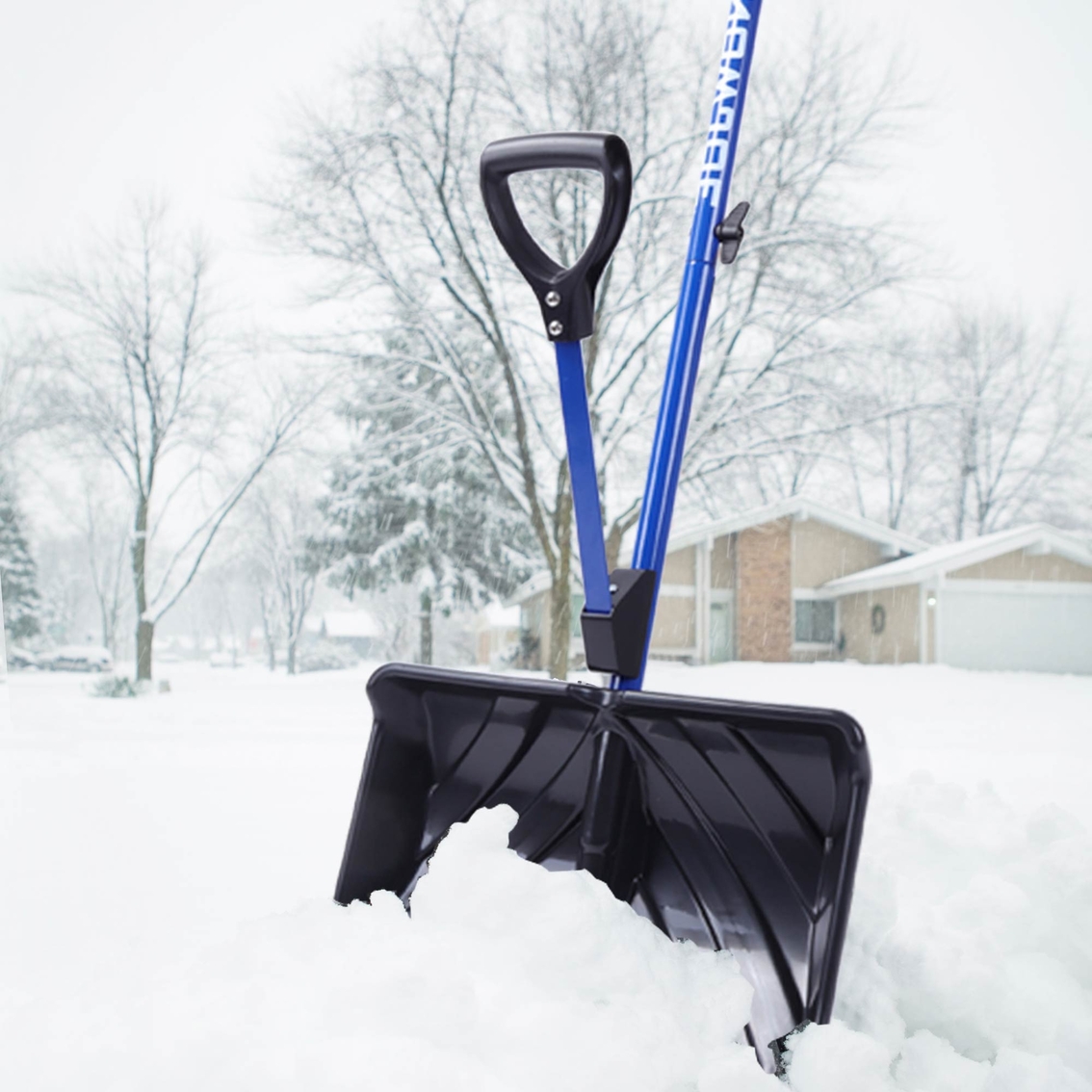Snow Joe Shovelution Back Saving Snow Shovel with Spring Assist Handle - Image 4 of 4